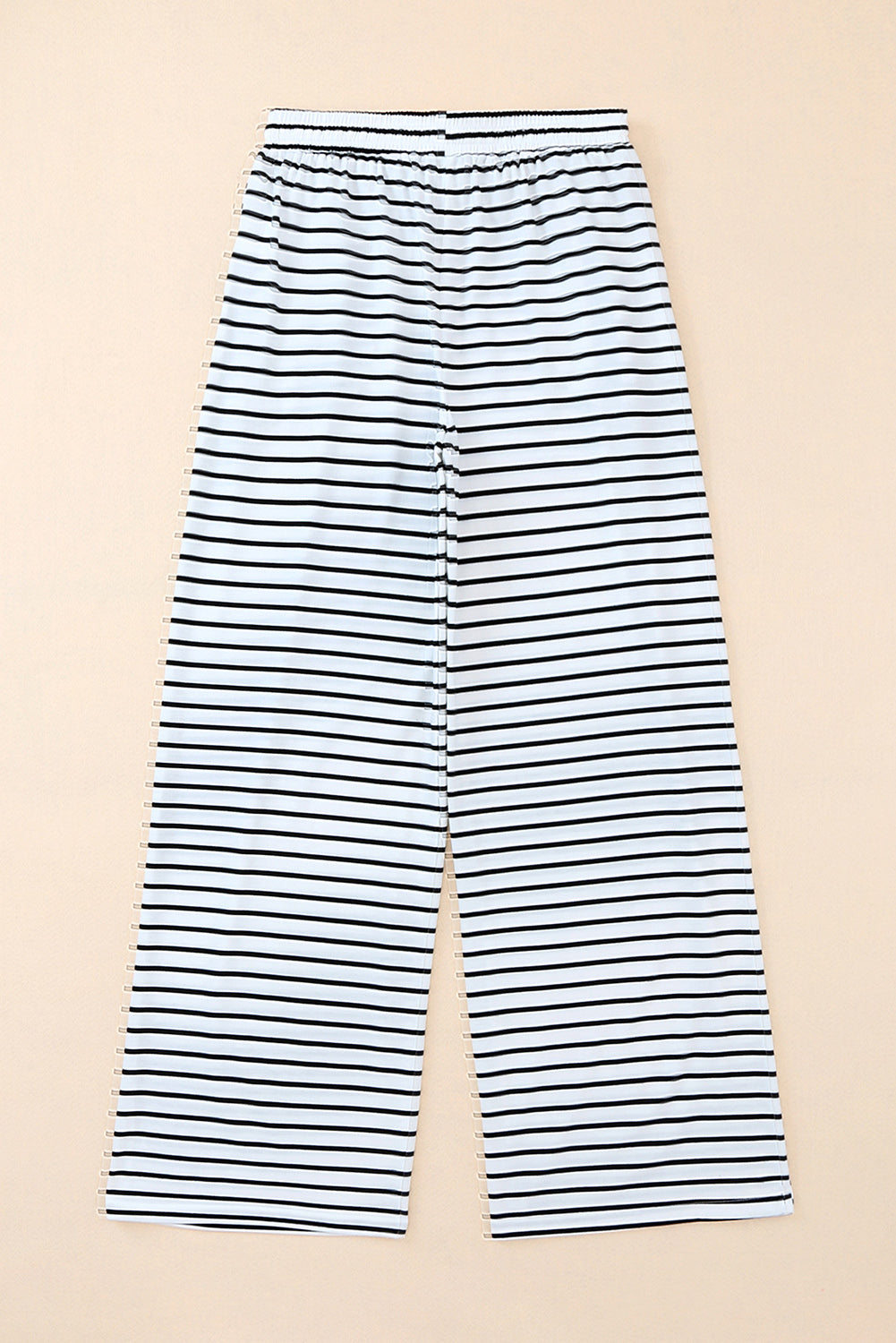 Striped Crew Neck Casual Ribbed Tank Top