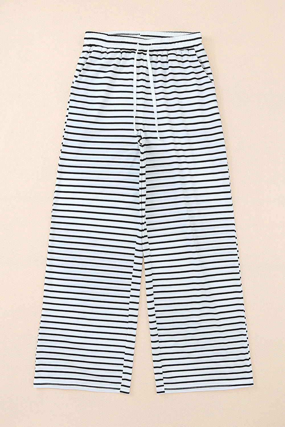 Striped Crew Neck Casual Ribbed Tank Top