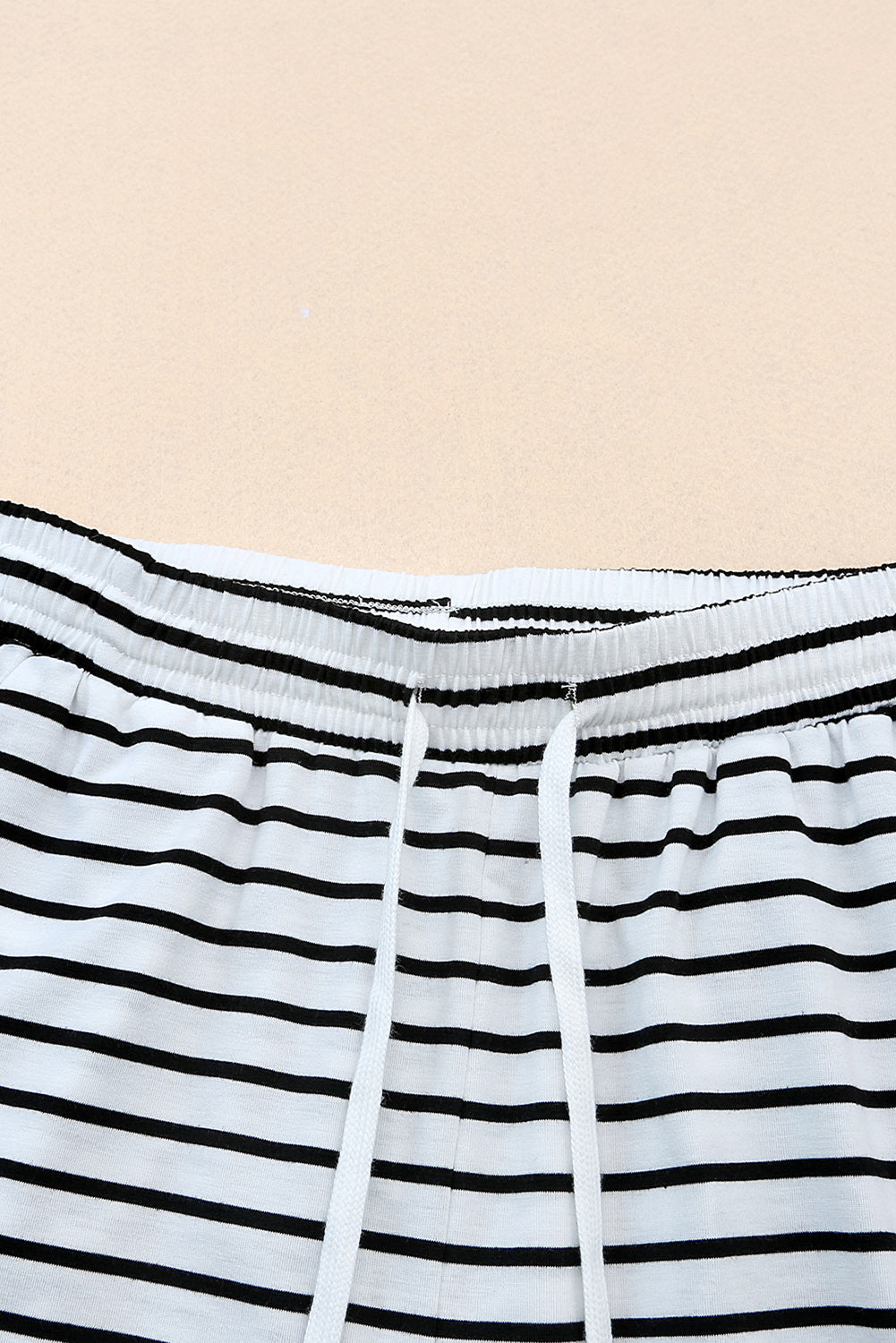 Striped Crew Neck Casual Ribbed Tank Top