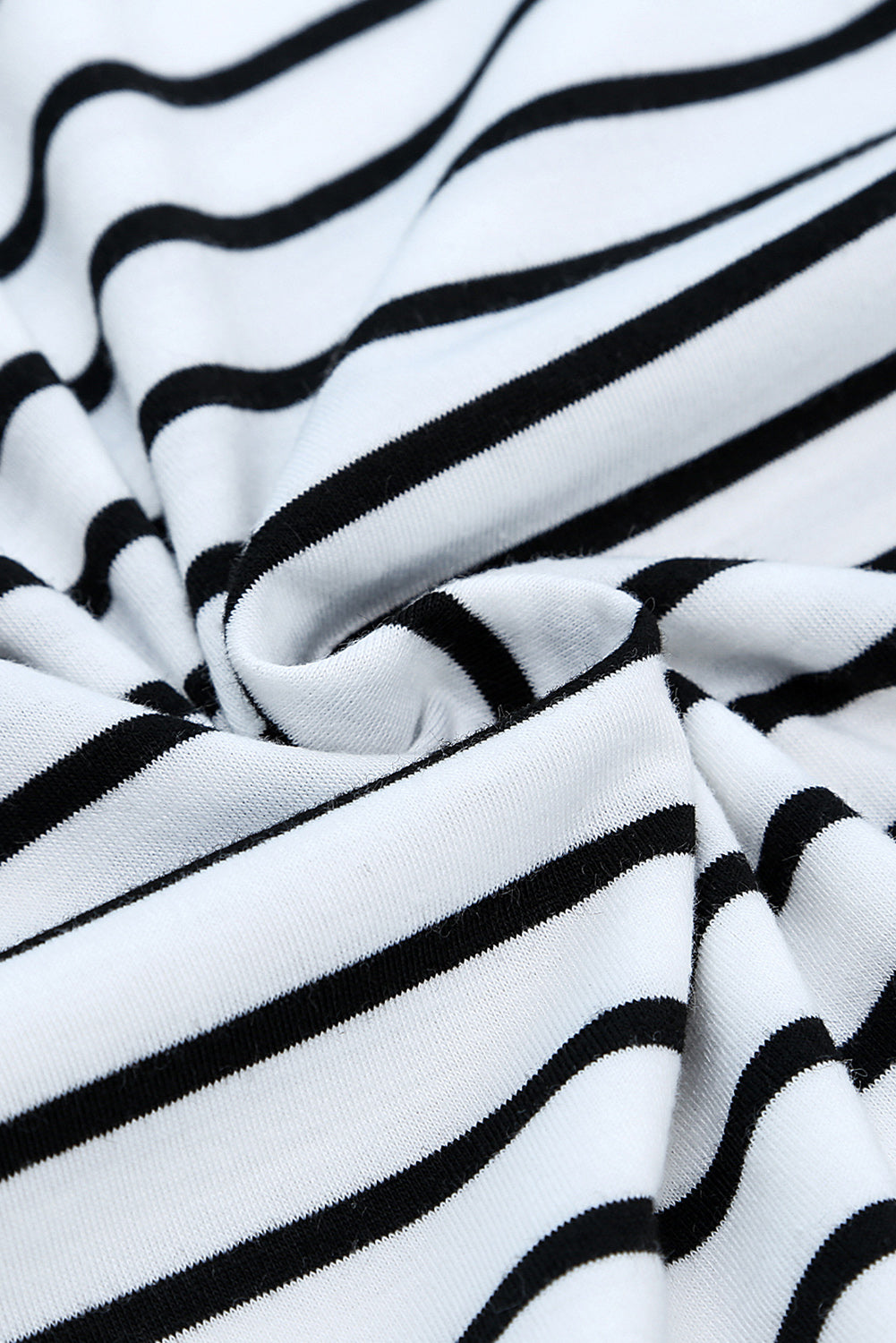 Striped Crew Neck Casual Ribbed Tank Top