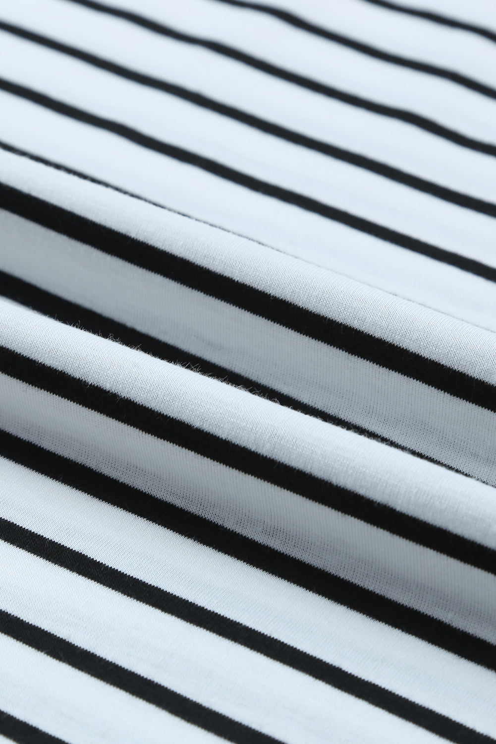 Striped Crew Neck Casual Ribbed Tank Top